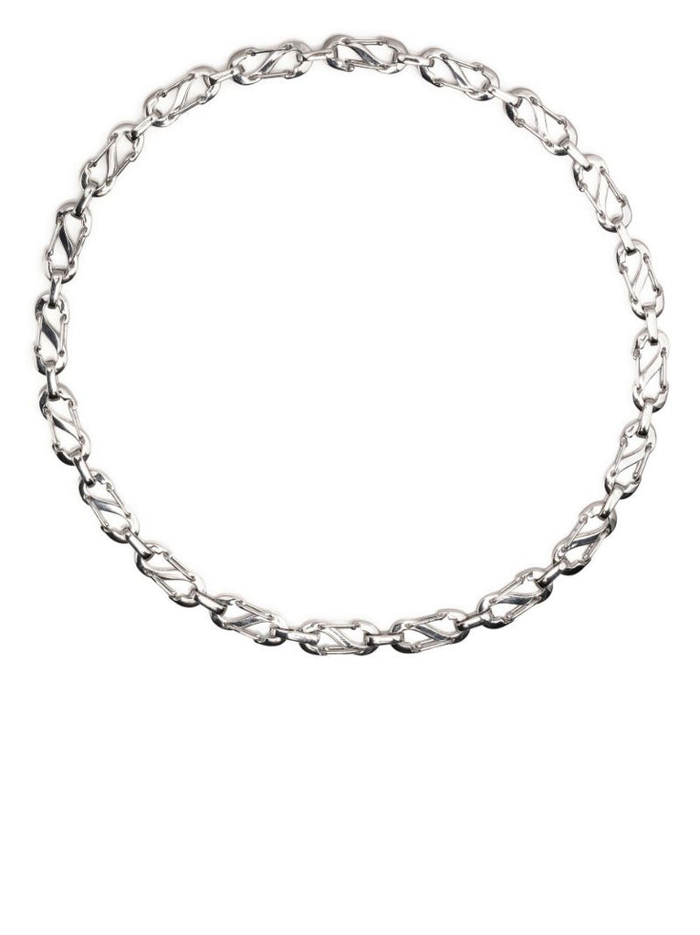 White Silver Romy Chain Necklace