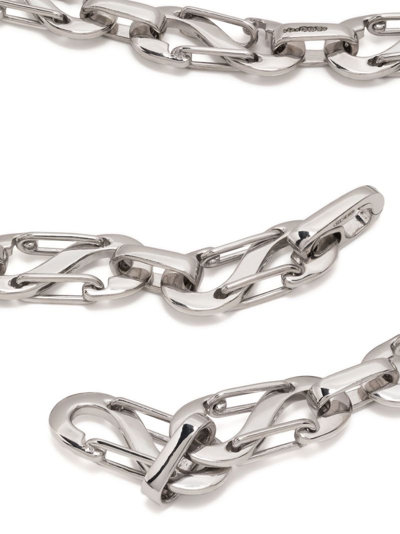 White Silver Romy Chain Necklace