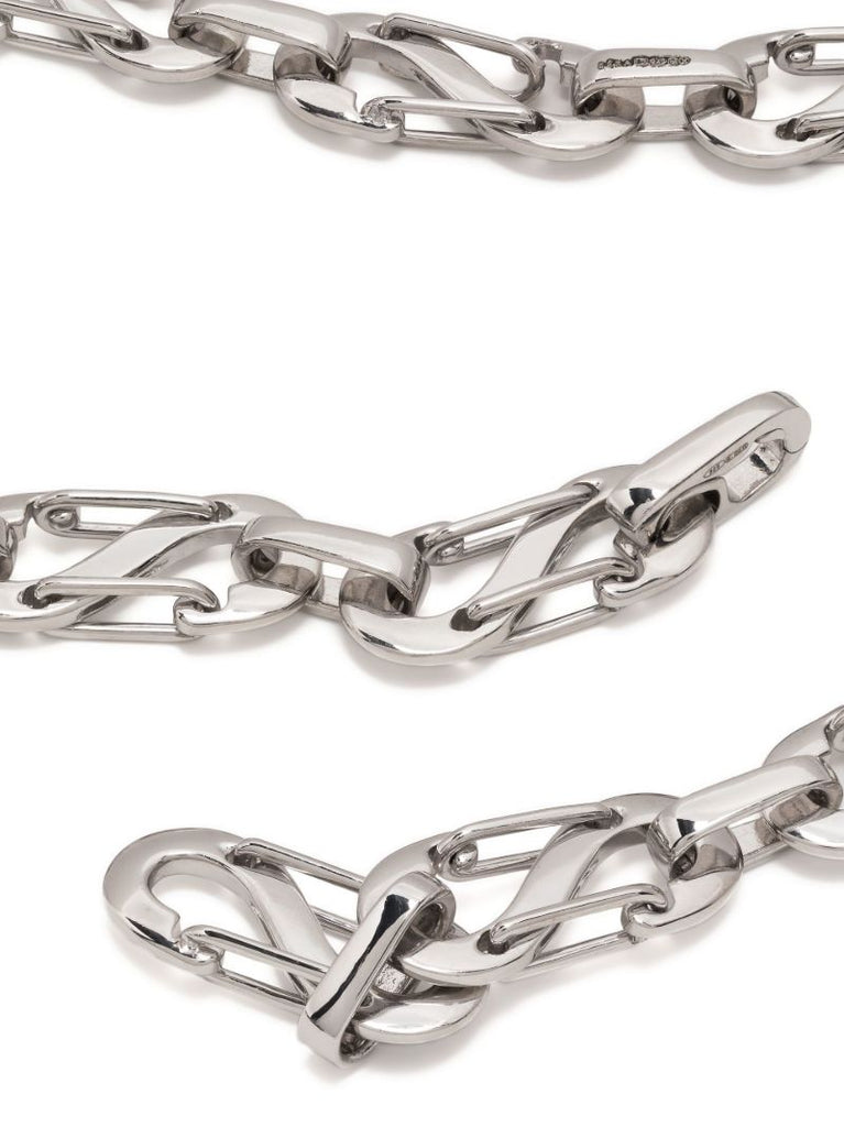 White Silver Romy Chain Necklace