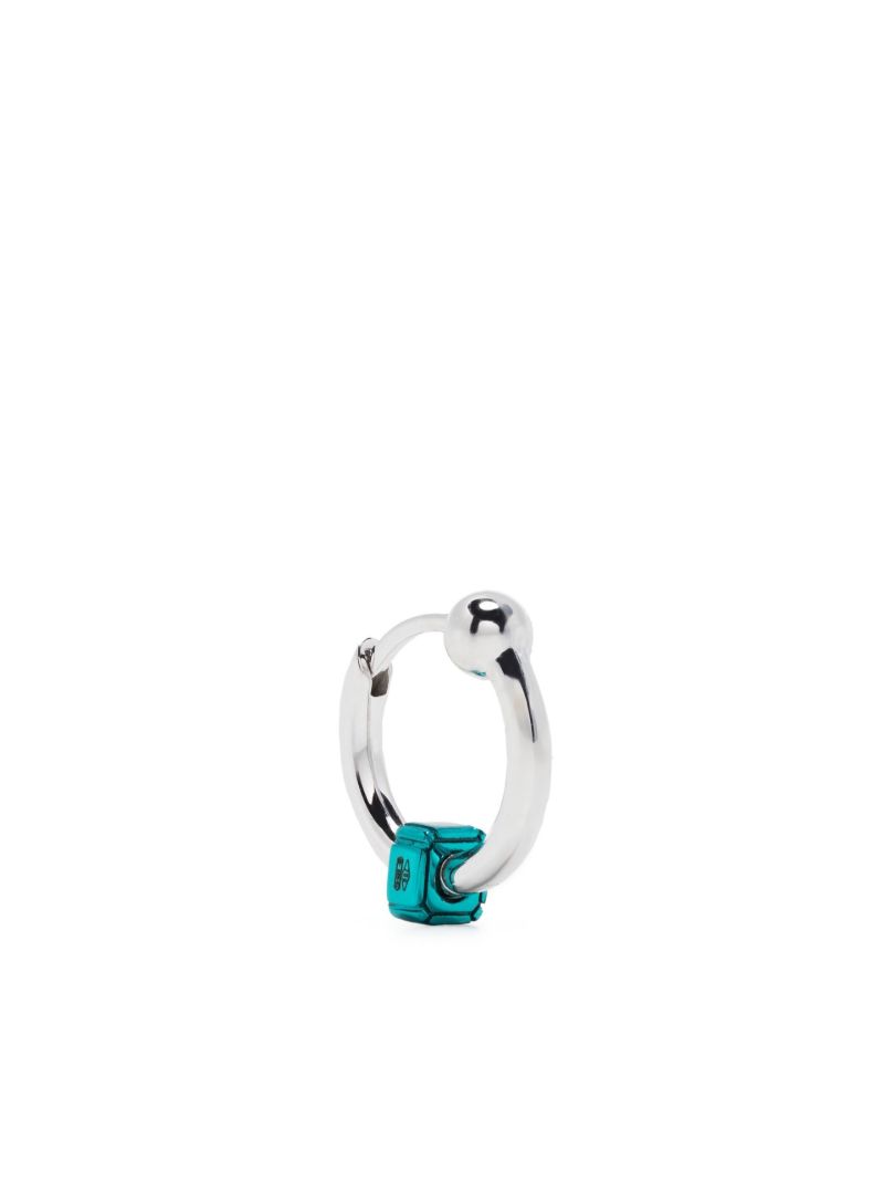 18k White Gold Mini Hoop Earring