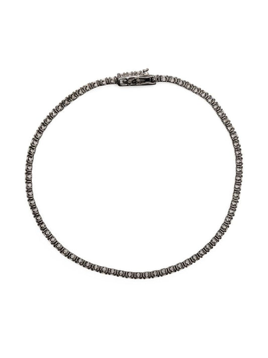 18k Blackened Gold Diamond Bracelet