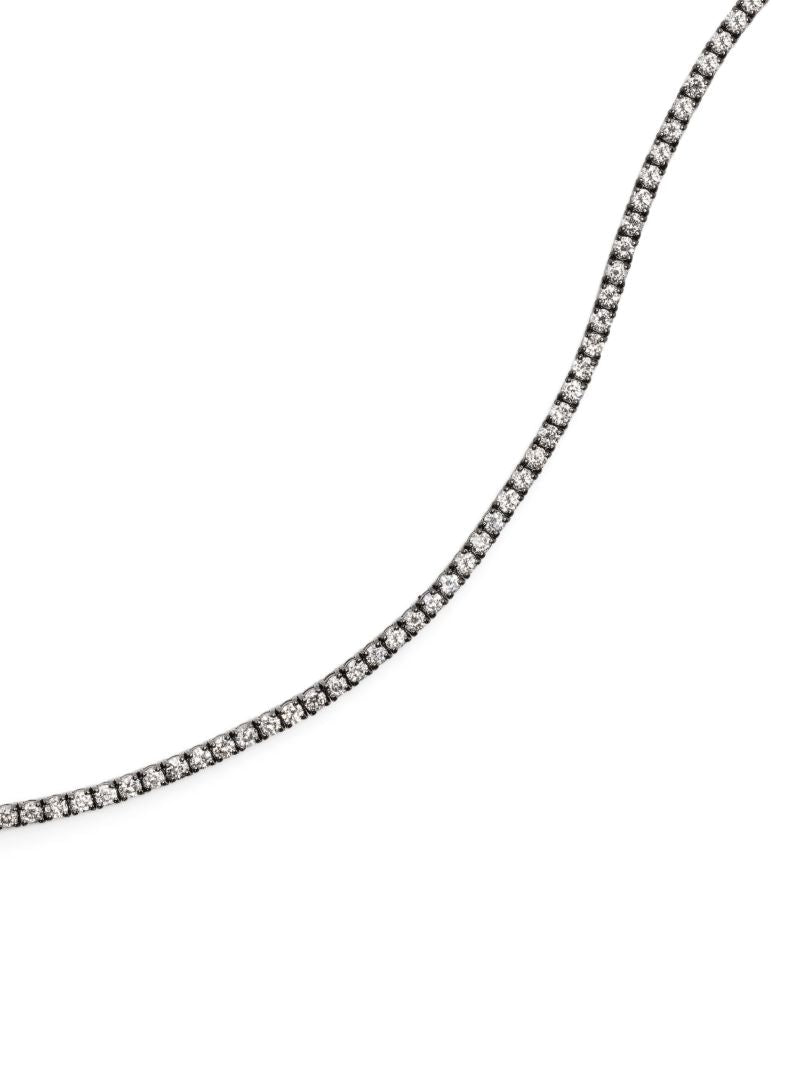 18k Blackened Gold Diamond Bracelet