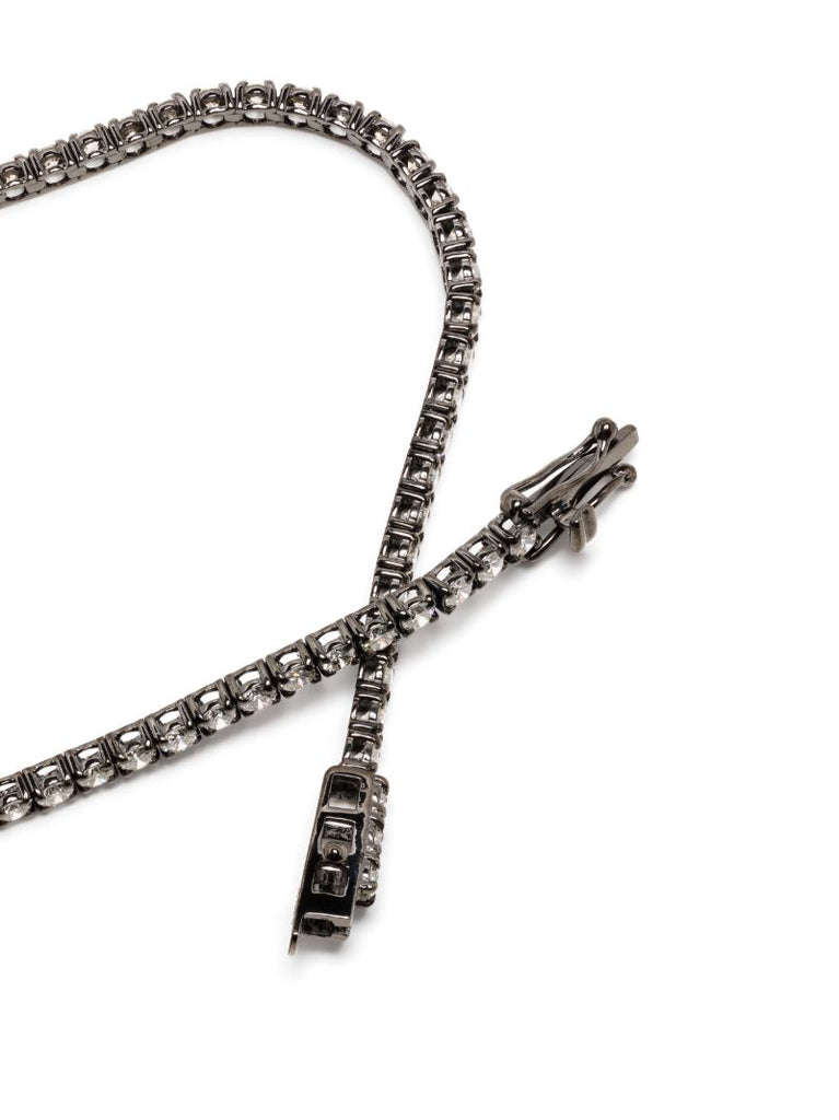 18k Blackened Gold Diamond Bracelet