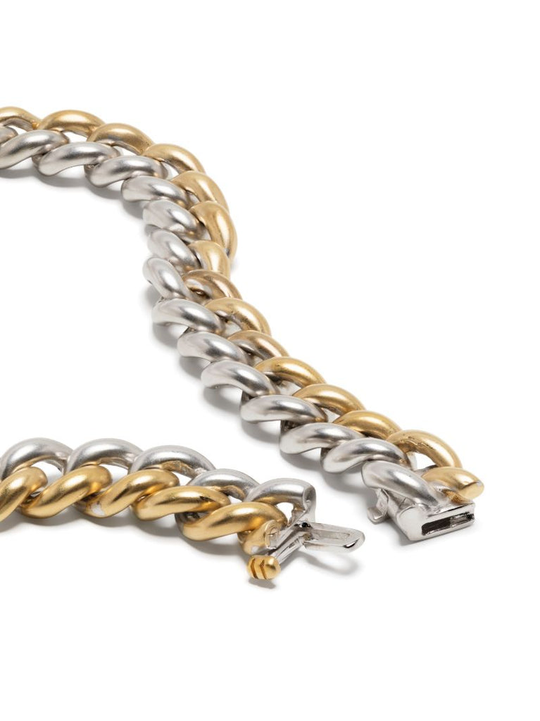 18kt Yellow and White Gold Medium Two-tone Link Bracelet