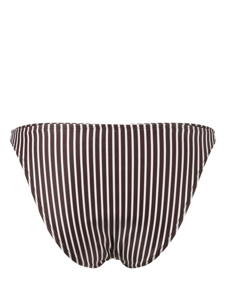 Brown Striped Bikini Briefs