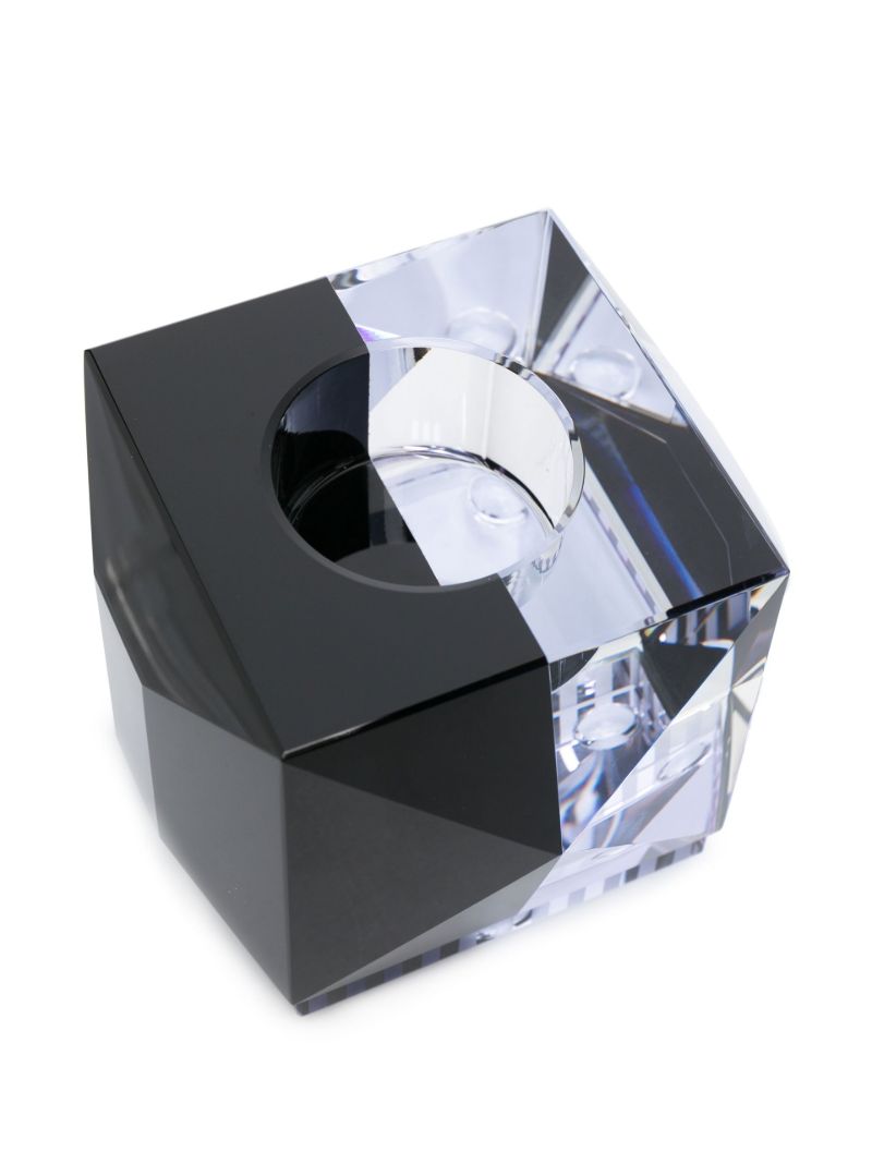 Black Ophelia Crystal Tea Light Holders