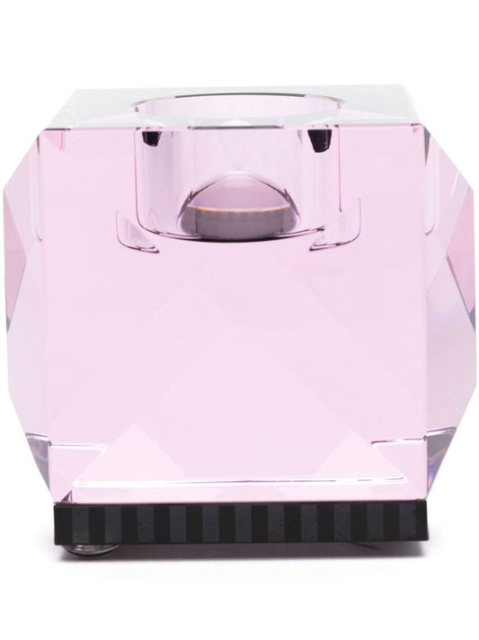 Pink Ophelia Crystal Tea Light Holder
