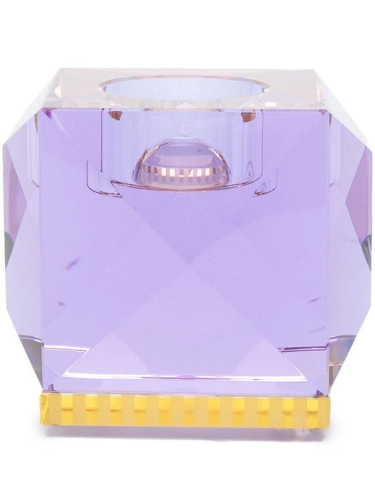 Purple Ophelia Crystal Tea Light Holder