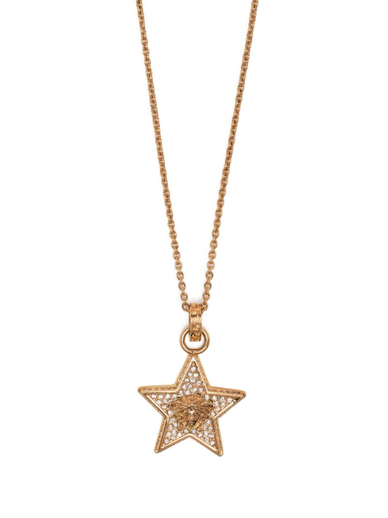 Gold-tone Galaxy Crystal Necklace
