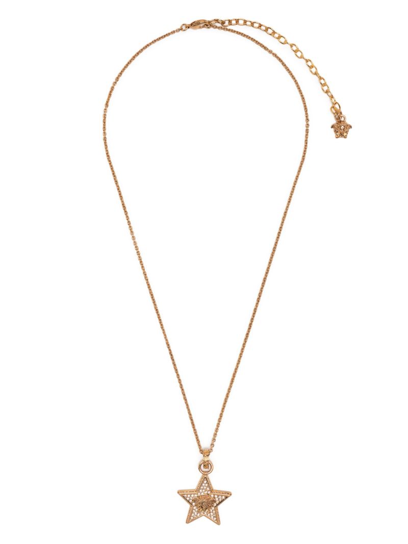 Gold-tone Galaxy Crystal Necklace
