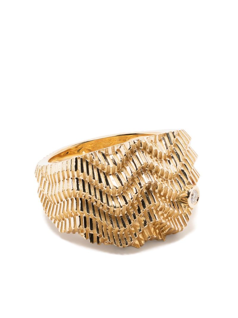 9k Yellow Gold Berlingot Signet Ring