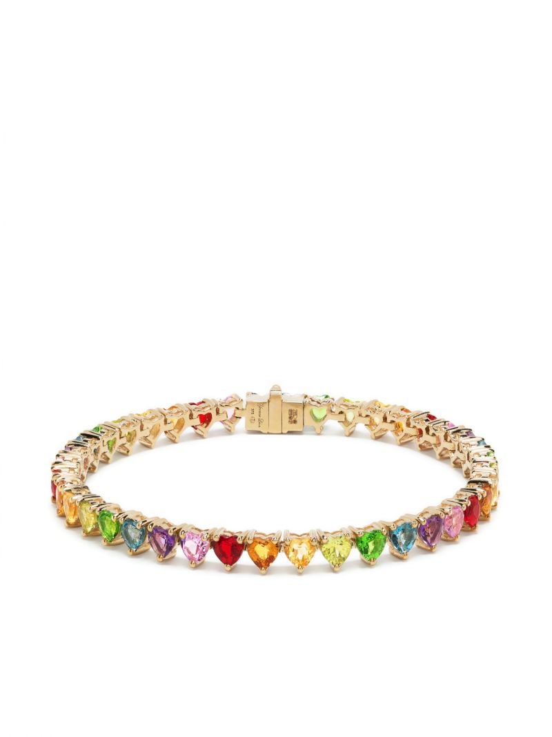 9k Yellow Gold RiviÃ_x0083_Â¨re Crystal Bracelet