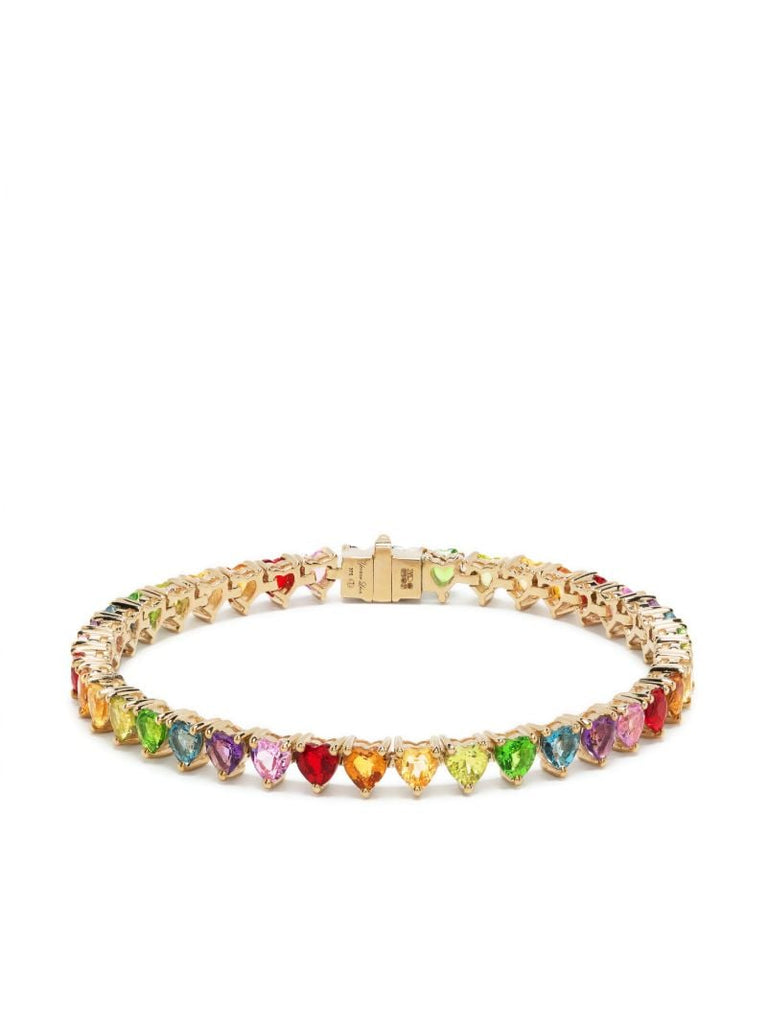 9k Yellow Gold RiviÃ_x0083_Â¨re Crystal Bracelet