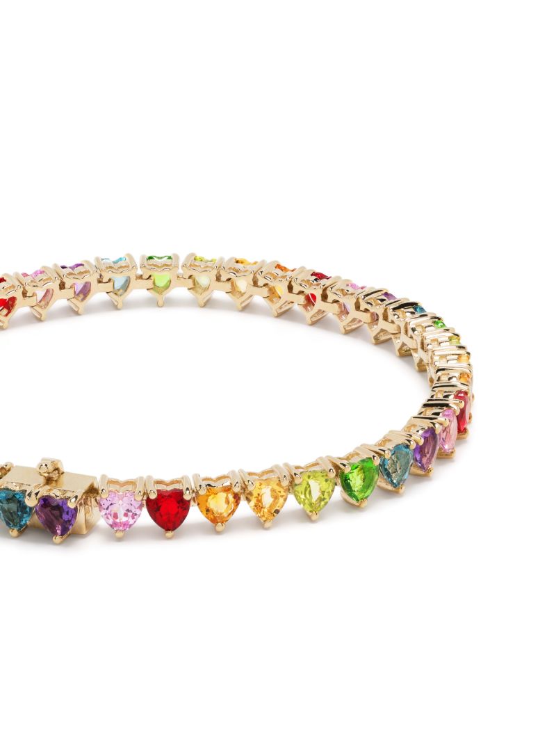 9k Yellow Gold RiviÃ_x0083_Â¨re Crystal Bracelet