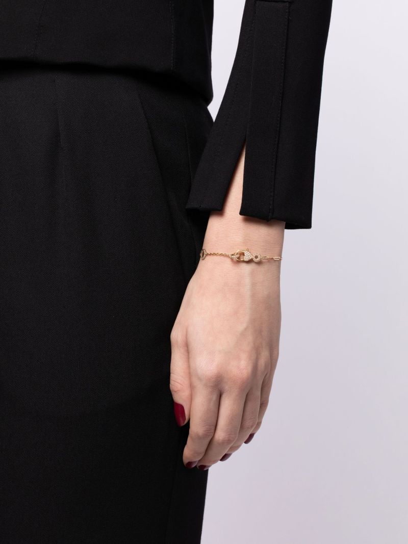 18k Yellow Gold Donuts Diamond Bracelet