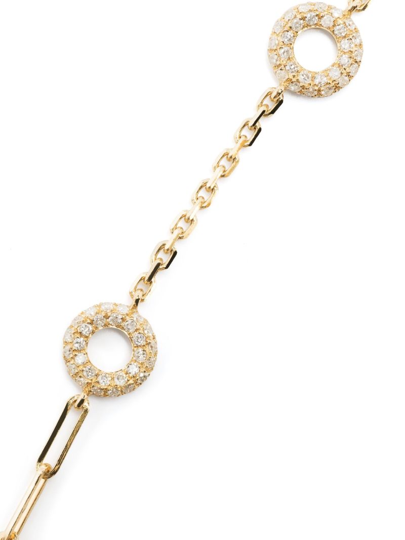 18k Yellow Gold Donuts Diamond Bracelet