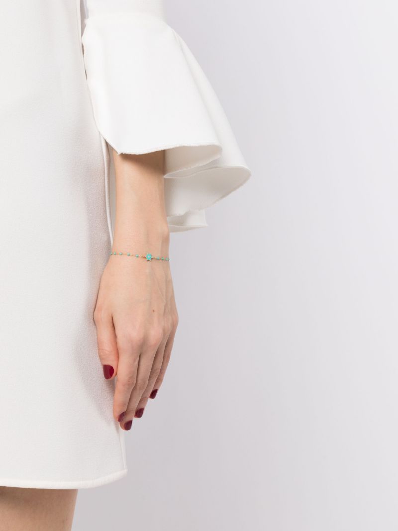 18k Yellow Gold Ã_x0083_â_x0080_°toile Turquoise Bracelet