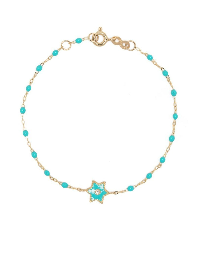 18k Yellow Gold Ã_x0083_â_x0080_°toile Turquoise Bracelet