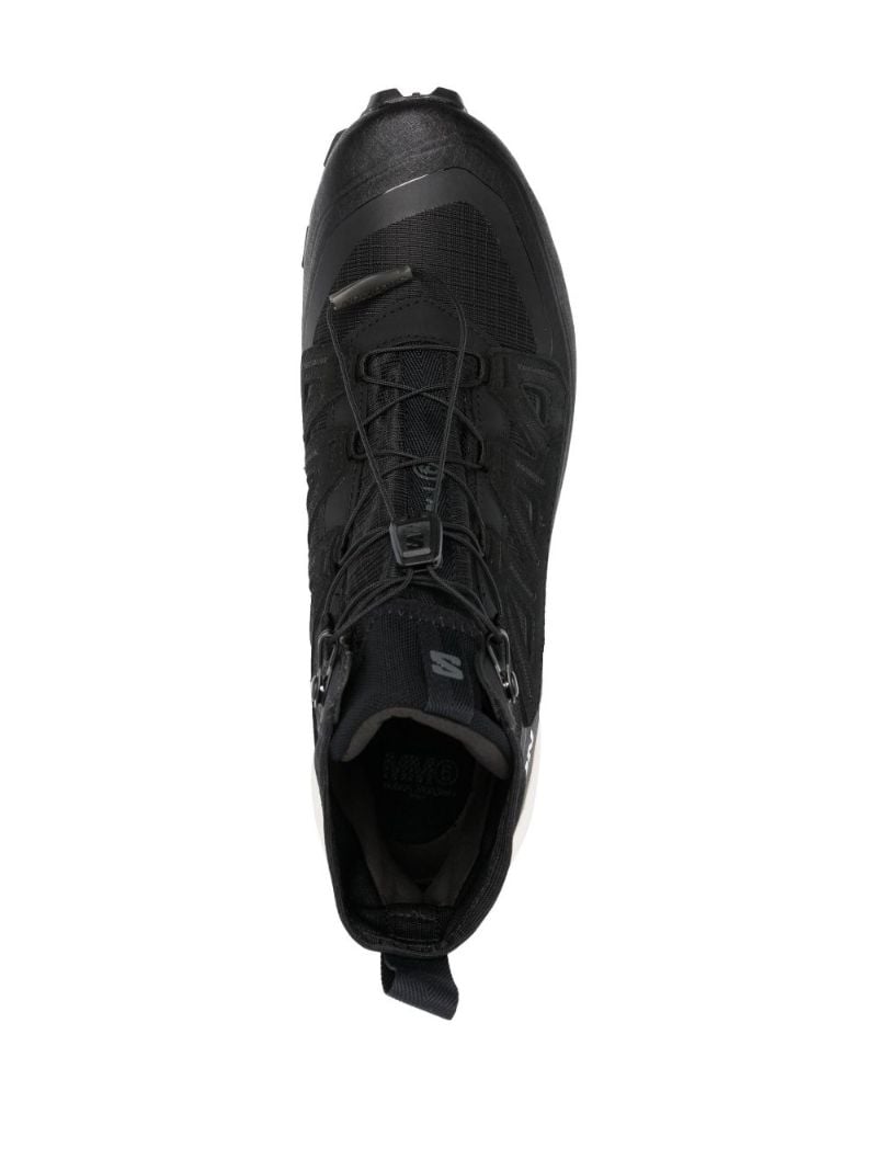 X Salomon Black Cross High-top Sneakers