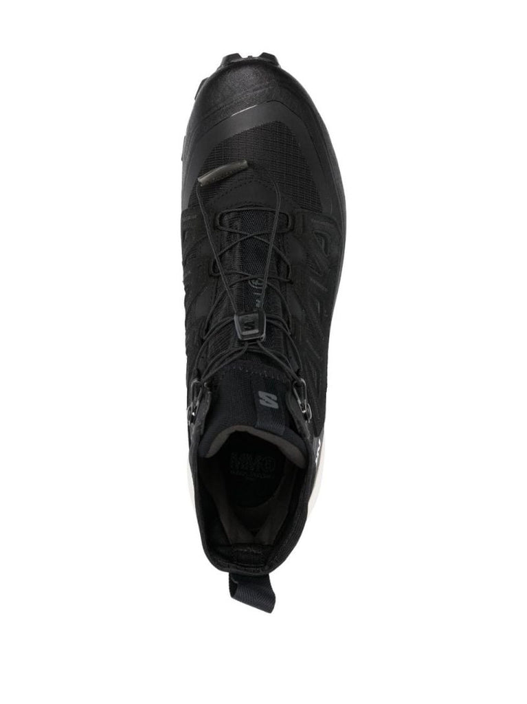 X Salomon Black Cross High-top Sneakers