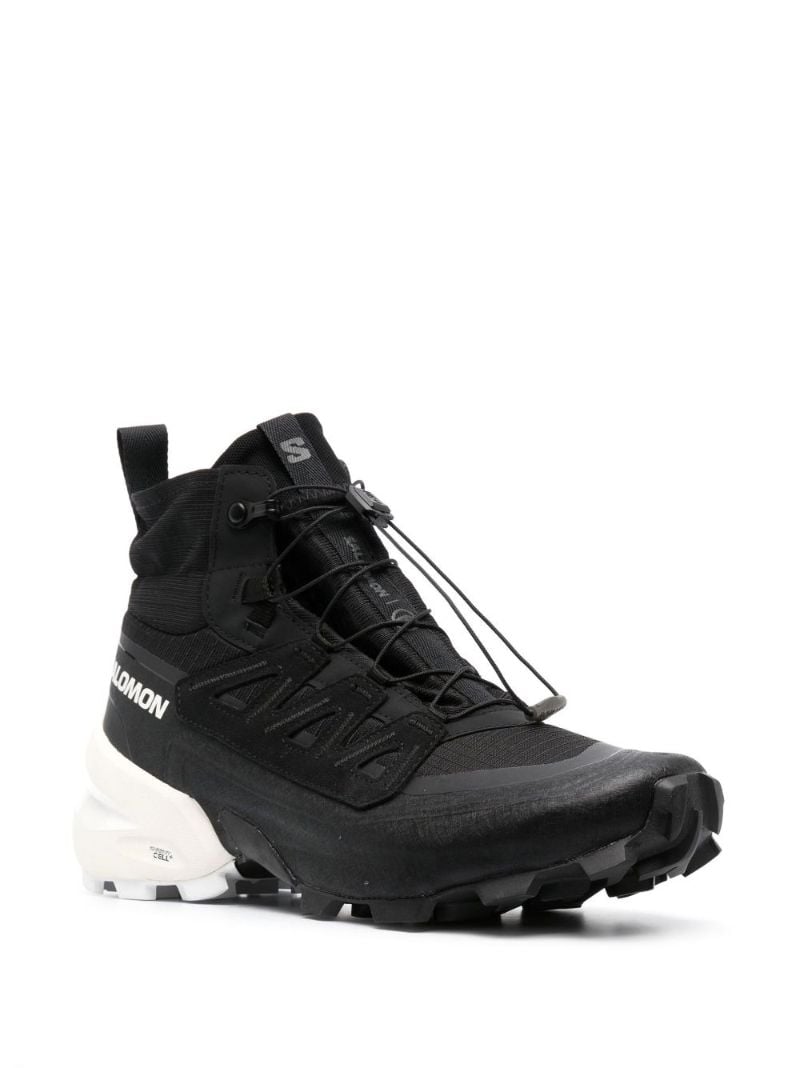 X Salomon Black Cross High-top Sneakers