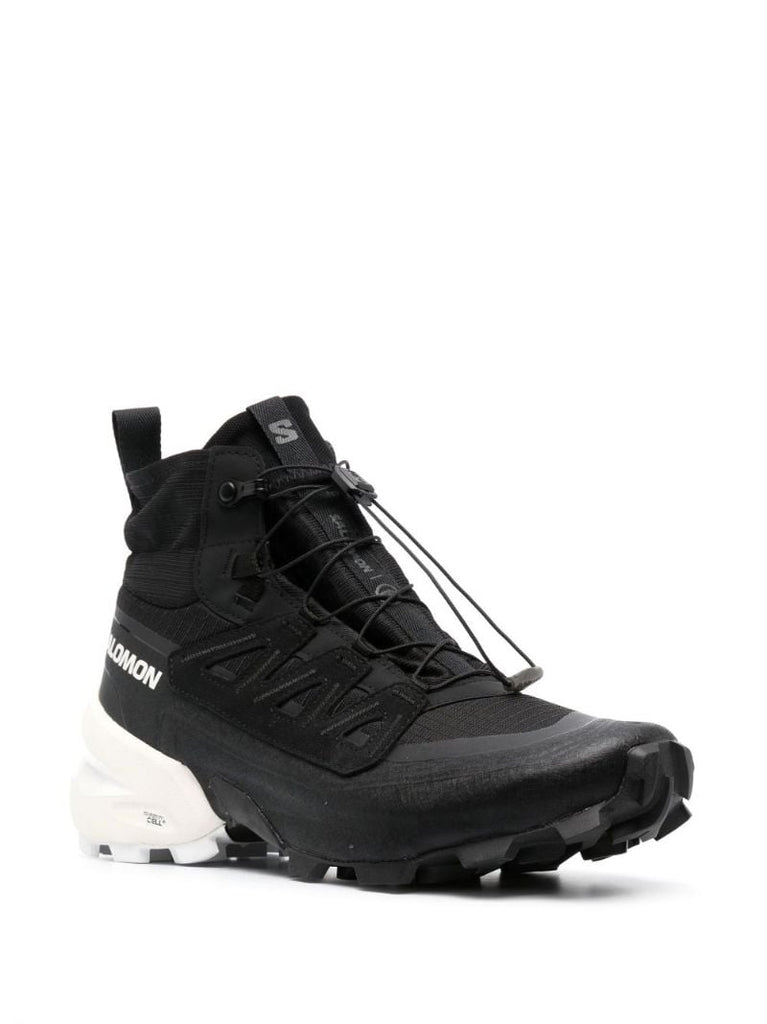 X Salomon Black Cross High-top Sneakers