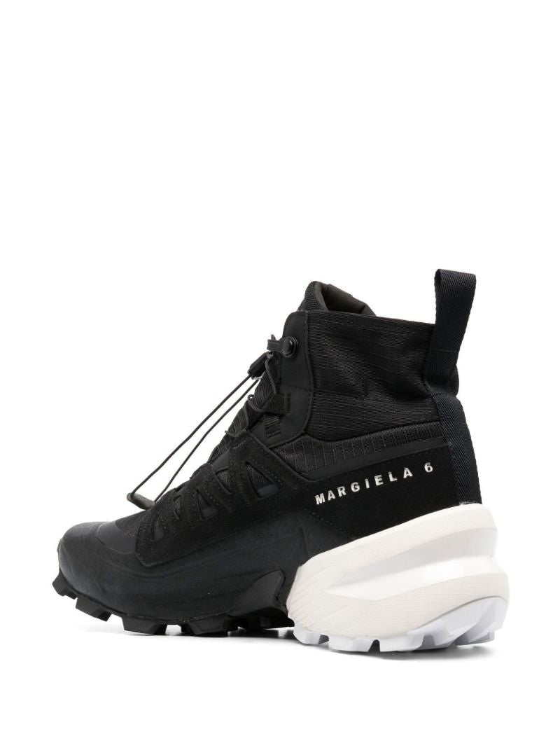 X Salomon Black Cross High-top Sneakers
