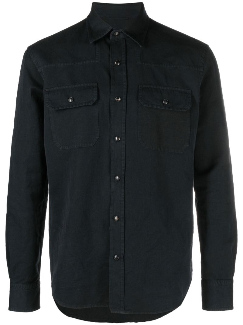 Blue Long Sleeved Shirt