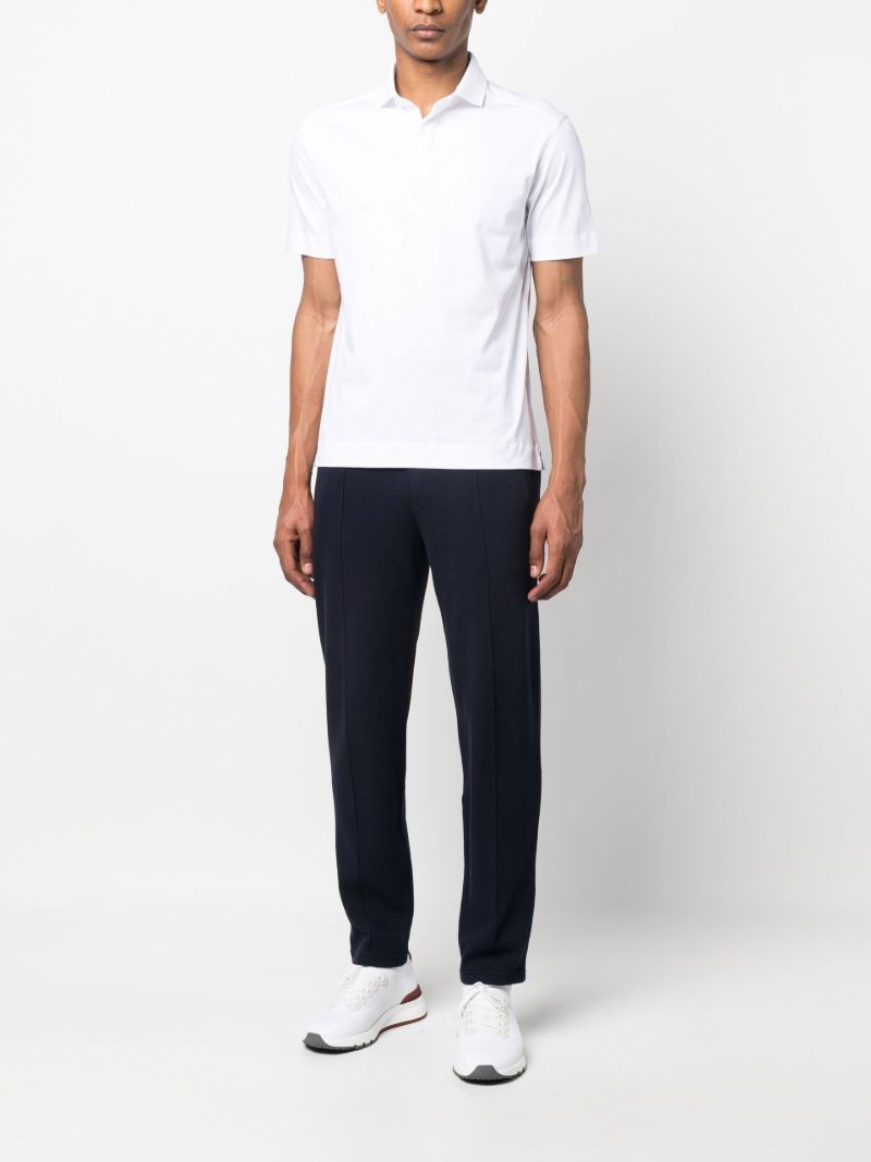 White Cotton Polo Shirt