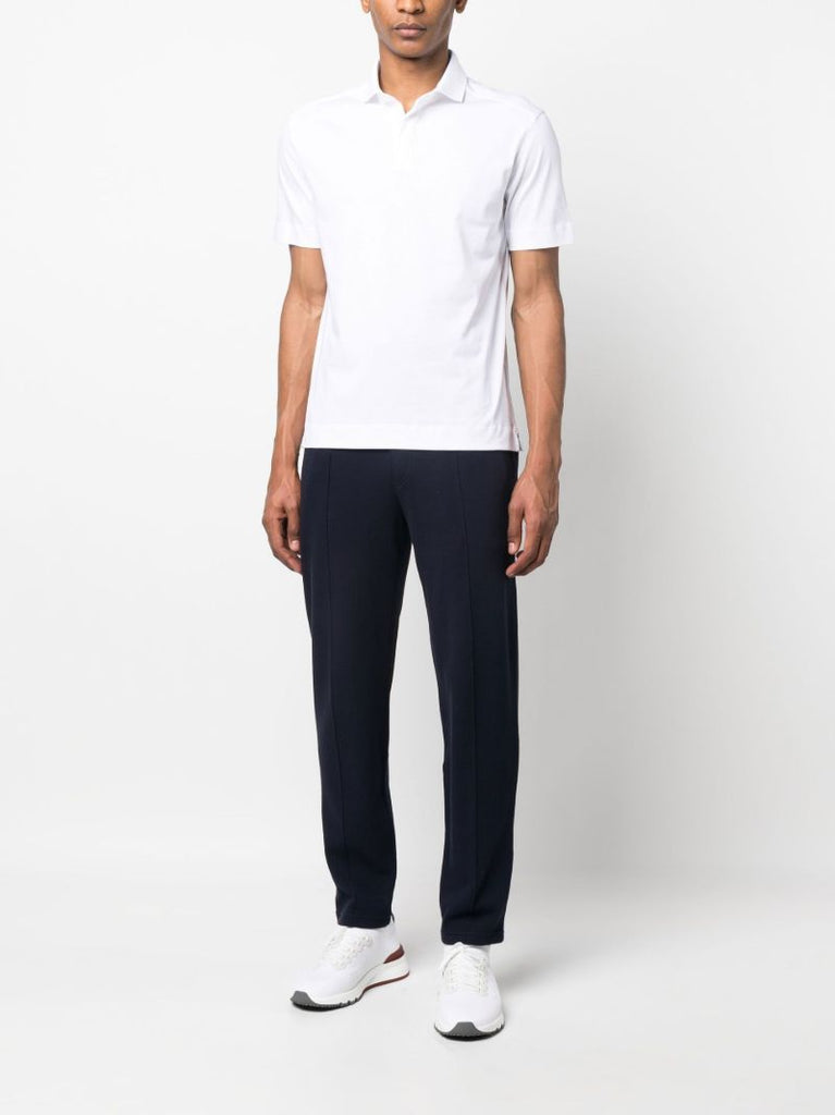 White Cotton Polo Shirt