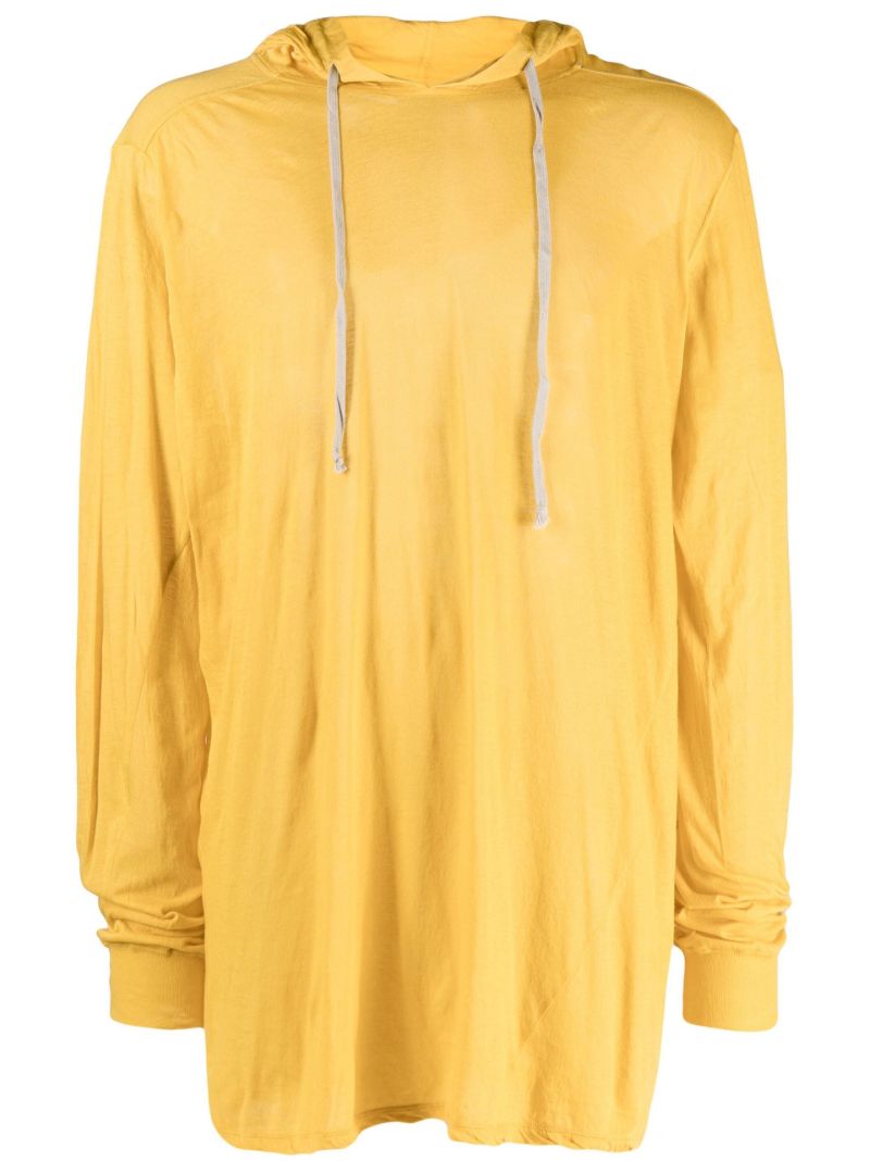 Yellow Oversized Cotton Hoodie