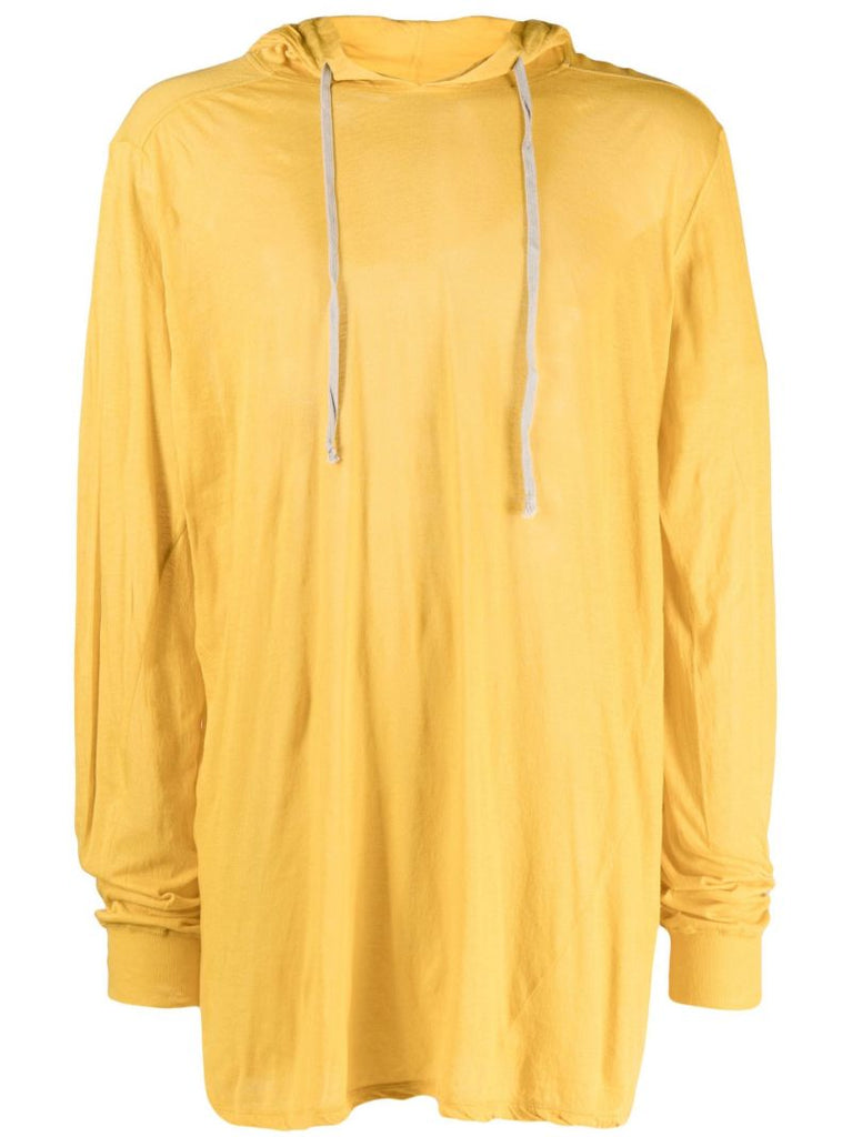 Yellow Oversized Cotton Hoodie