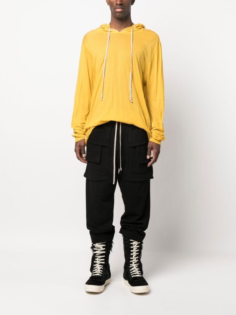 Yellow Oversized Cotton Hoodie