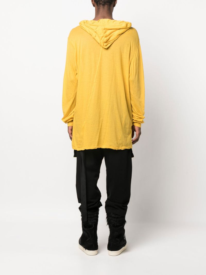 Yellow Oversized Cotton Hoodie