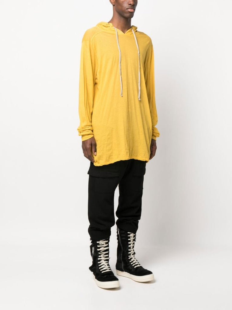 Yellow Oversized Cotton Hoodie