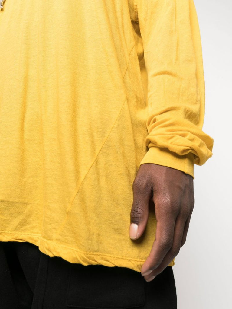 Yellow Oversized Cotton Hoodie