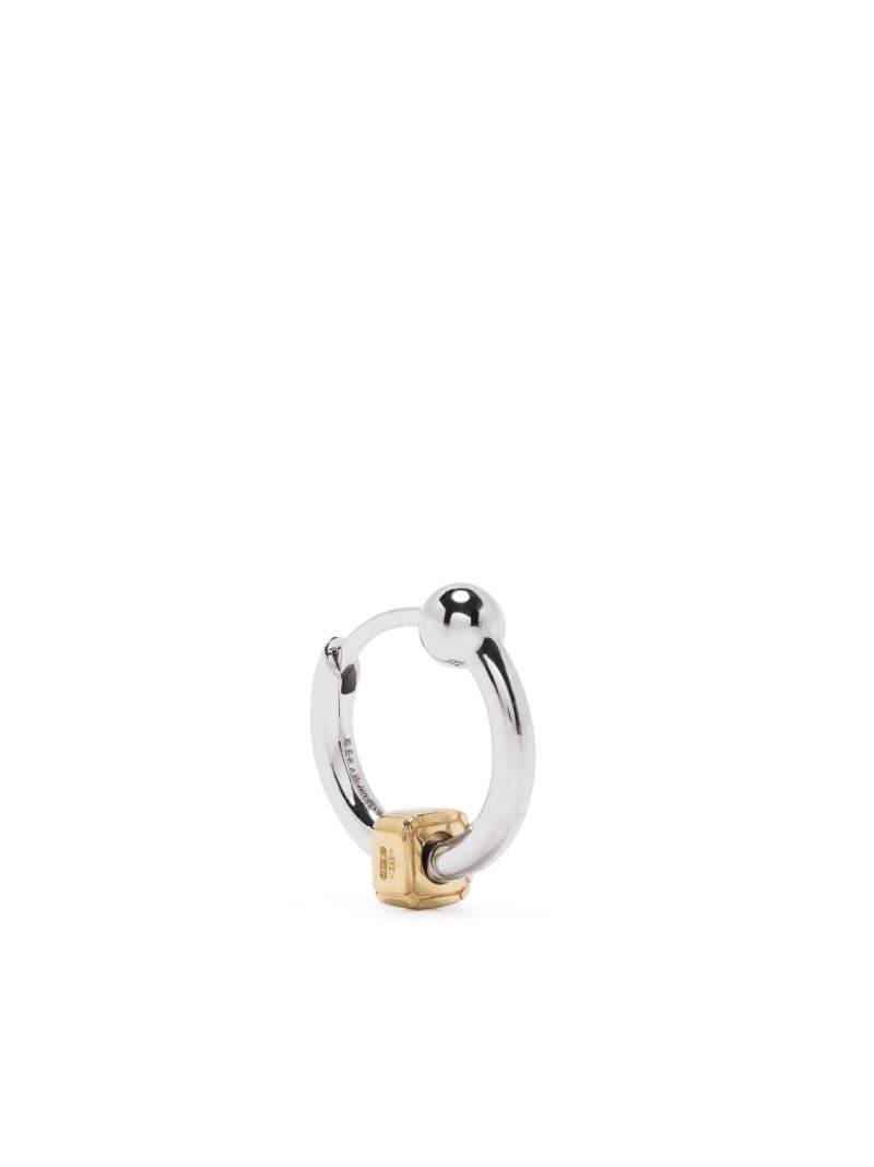 18k White Gold Mini Hoop Earring