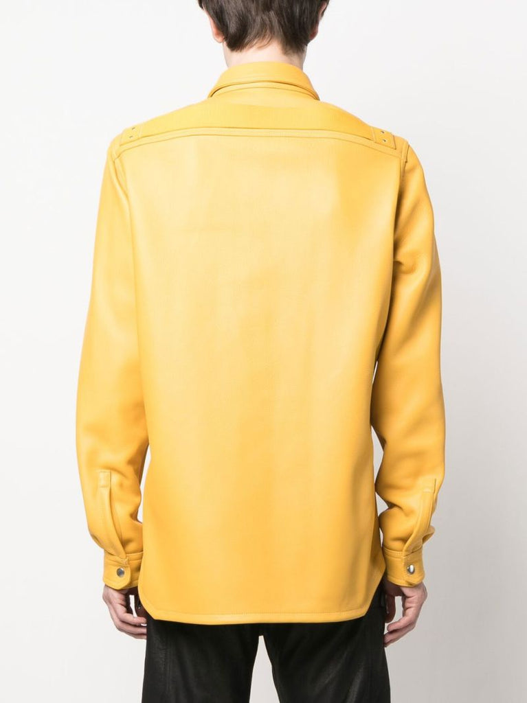 Yellow Fogpocket Leather Overshirt