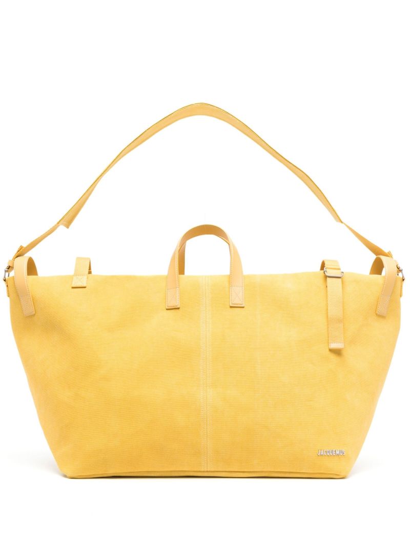 Yellow Logo Holdall Bag