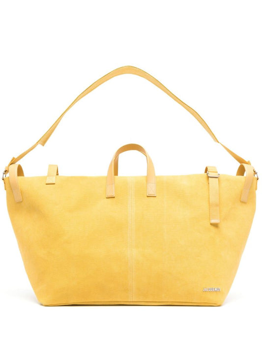 Yellow Logo Holdall Bag
