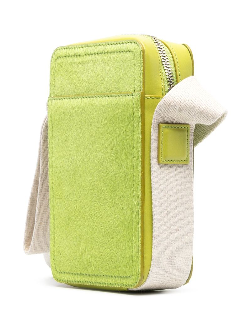 Green Le Cuerda Vertical Cross Body Bag