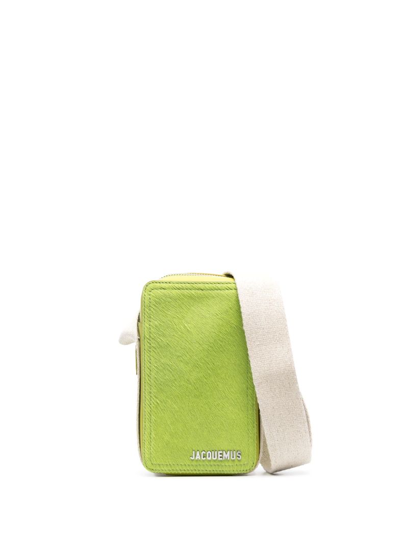 Green Le Cuerda Vertical Cross Body Bag