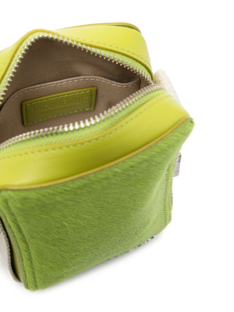 Green Le Cuerda Vertical Cross Body Bag