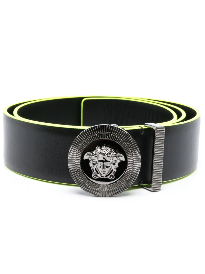 Black Medusa Biggie Leather Belt