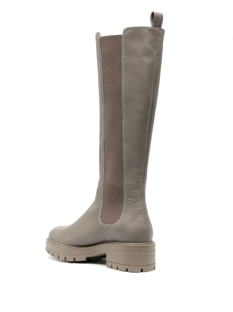 Grey Crosby 50 Leather Knee-high Boots