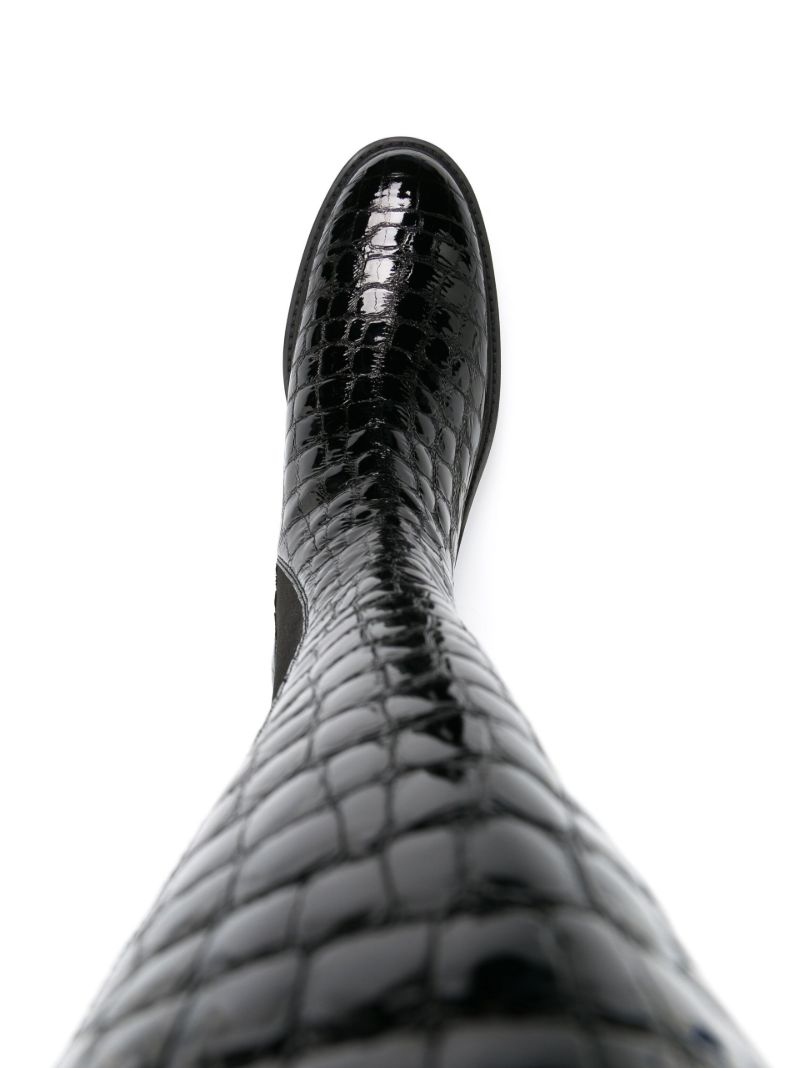 Black Crosby 50 Knee High Boots `