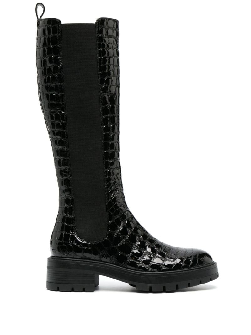 Black Crosby 50 Knee High Boots `