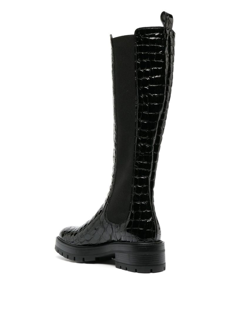 Black Crosby 50 Knee High Boots `