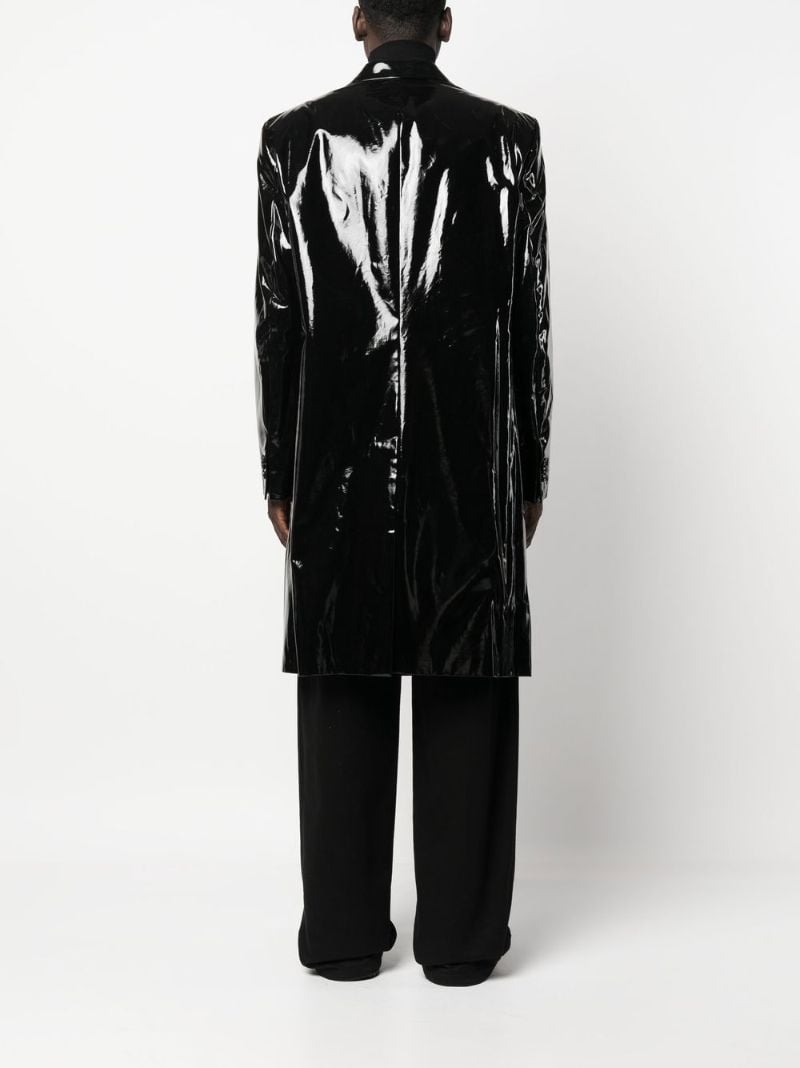 Black Coated Double-breasted Coat
