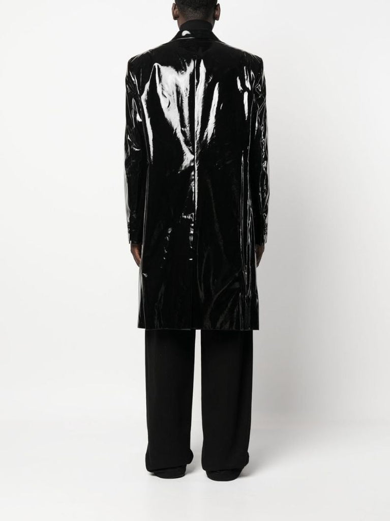 Black Coated Double-breasted Coat